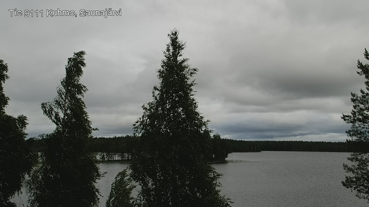 Weather Camera Image Väg 9111 Kuhmo, Saunajärvi, Kuhmo, Kainuu