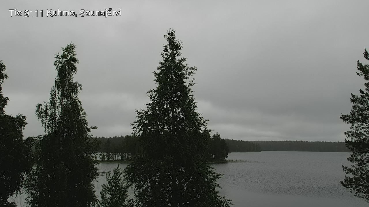 Weather Camera Image Väg 9111 Kuhmo, Saunajärvi, Kuhmo, Kainuu