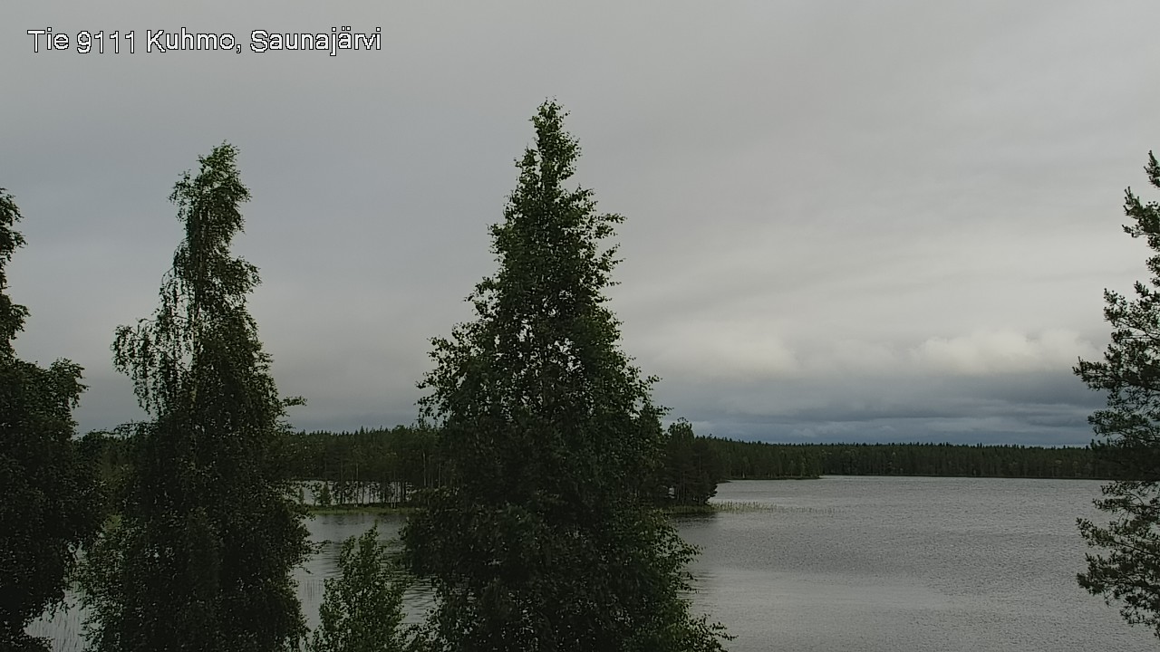 Weather Camera Image Väg 9111 Kuhmo, Saunajärvi, Kuhmo, Kainuu