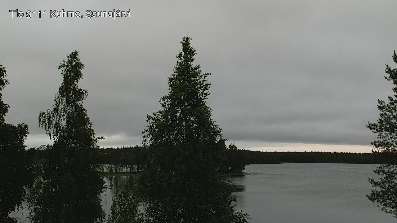 Weather Camera Image Väg 9111 Kuhmo, Saunajärvi, Kuhmo, Kainuu