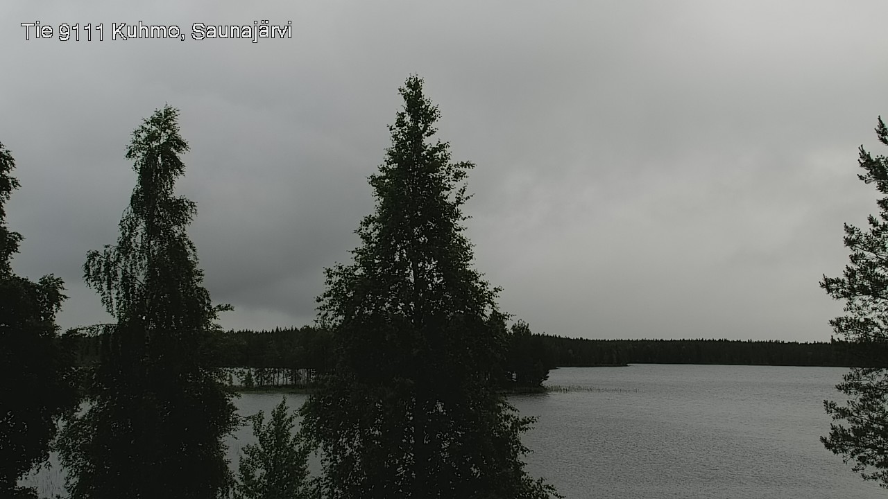 Weather Camera Image Väg 9111 Kuhmo, Saunajärvi, Kuhmo, Kainuu
