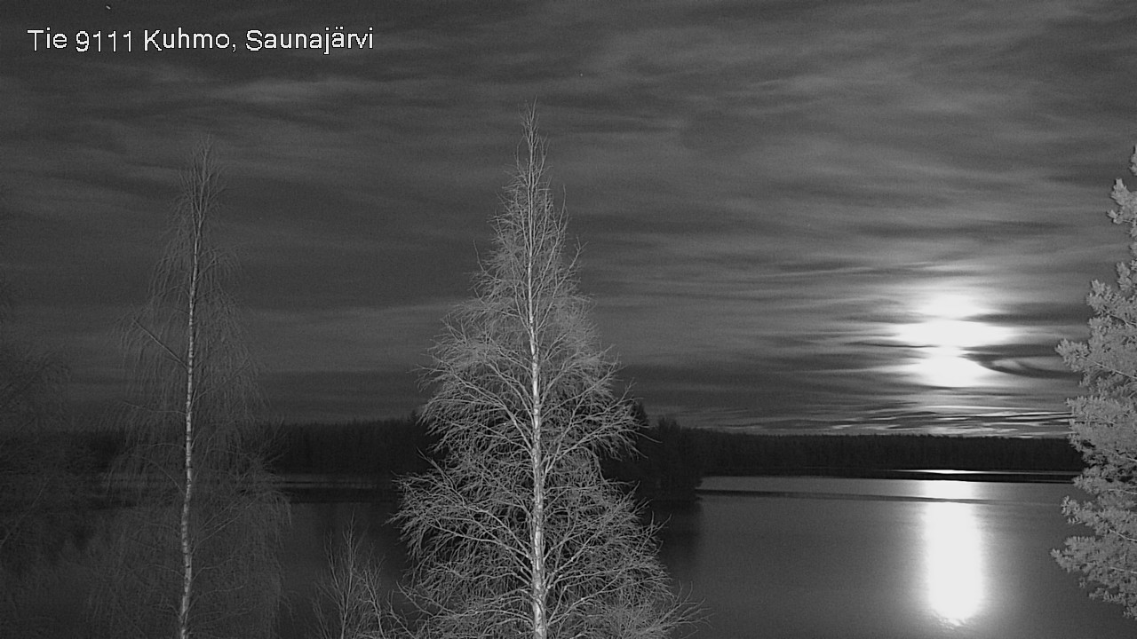 Weather Camera Image Väg 9111 Kuhmo, Saunajärvi, Kuhmo, Kainuu