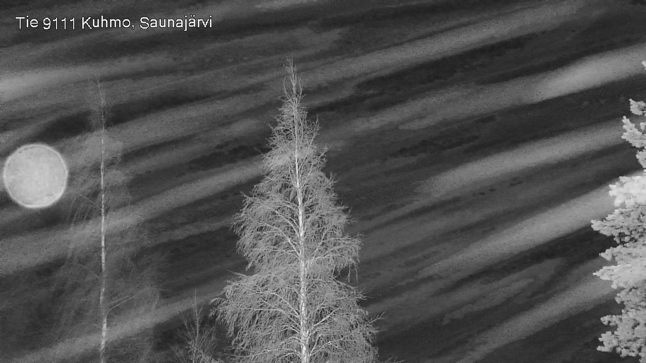 Weather Camera Image Road 9111 Kuhmo, Saunajärvi, Kuhmo, Kainuu