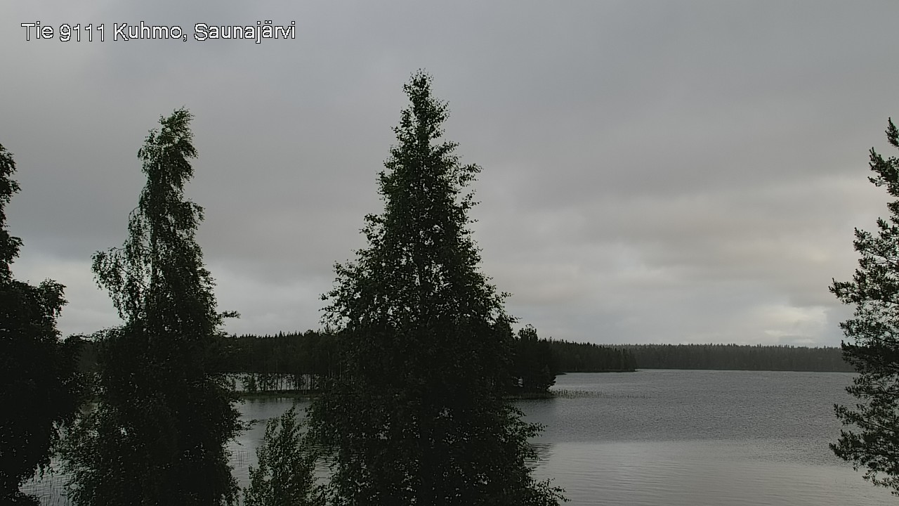 Weather Camera Image Väg 9111 Kuhmo, Saunajärvi, Kuhmo, Kainuu