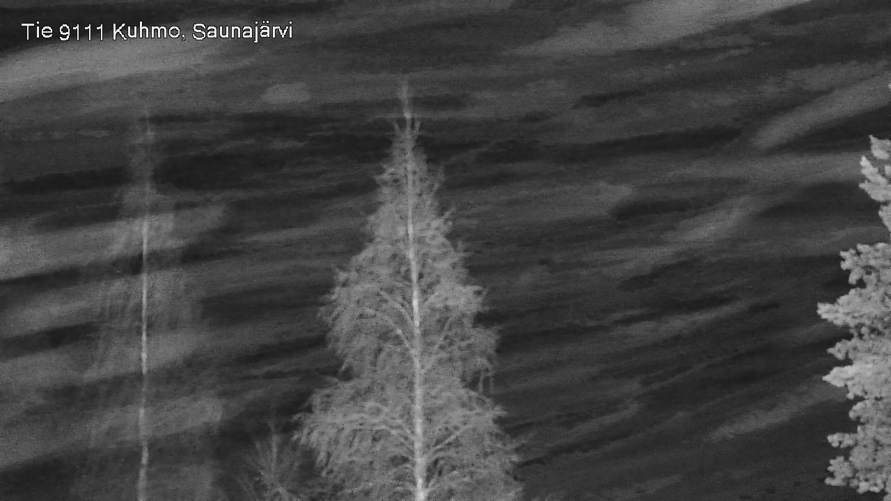 Weather Camera Image Road 9111 Kuhmo, Saunajärvi, Kuhmo, Kainuu