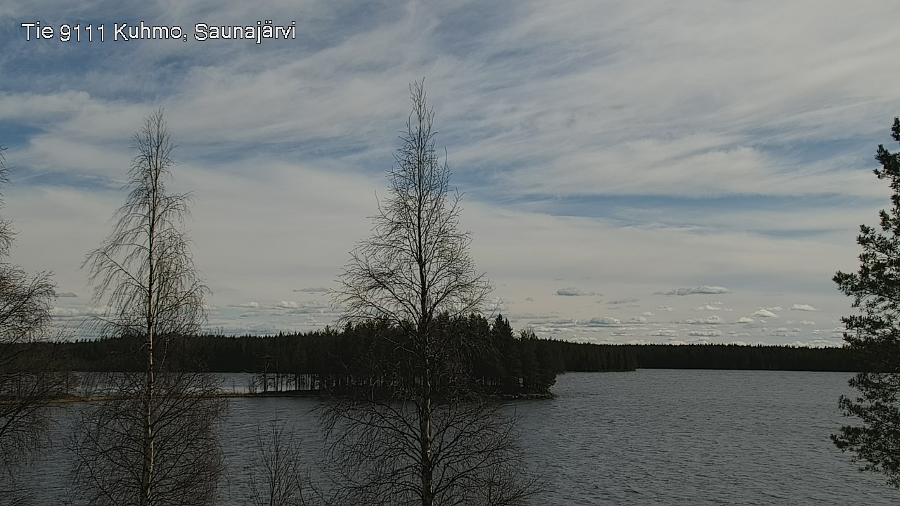 Weather Camera Image Väg 9111 Kuhmo, Saunajärvi, Kuhmo, Kainuu