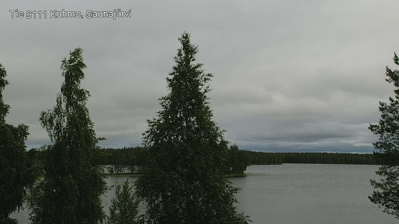 Weather Camera Image Väg 9111 Kuhmo, Saunajärvi, Kuhmo, Kainuu