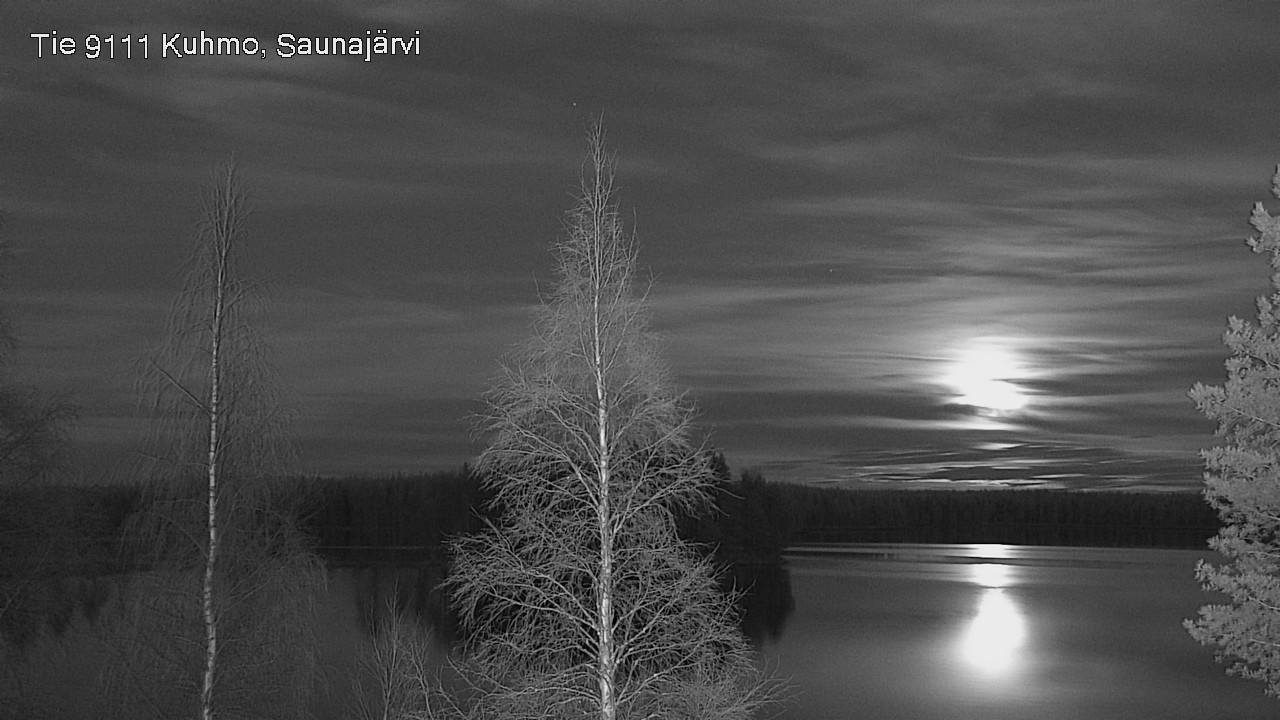 Weather Camera Image Väg 9111 Kuhmo, Saunajärvi, Kuhmo, Kainuu