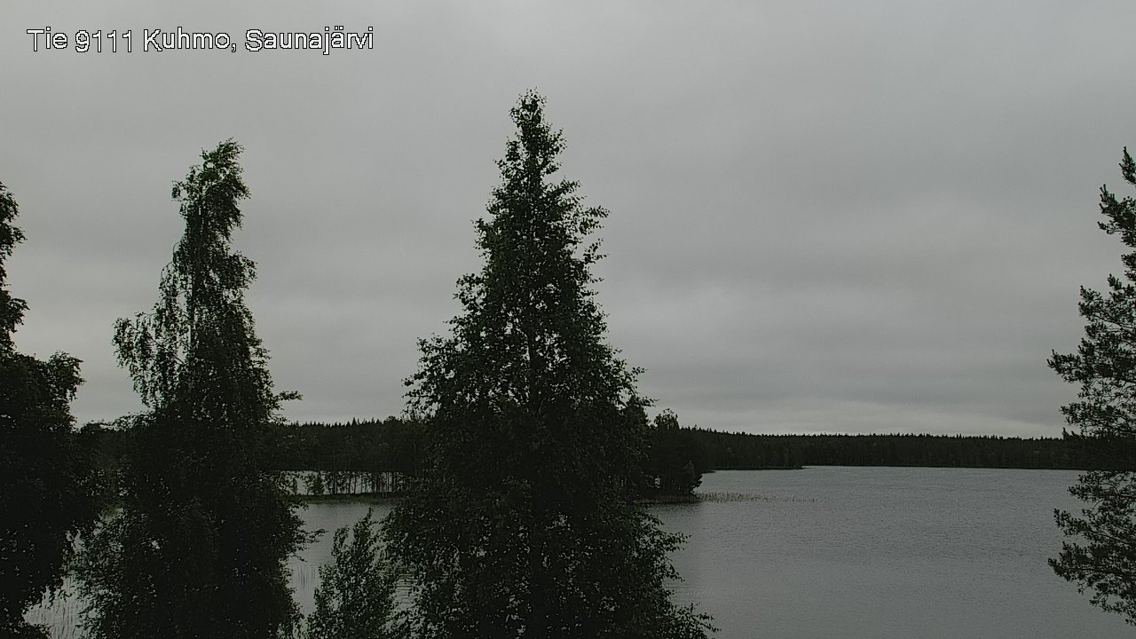 Weather Camera Image Väg 9111 Kuhmo, Saunajärvi, Kuhmo, Kainuu