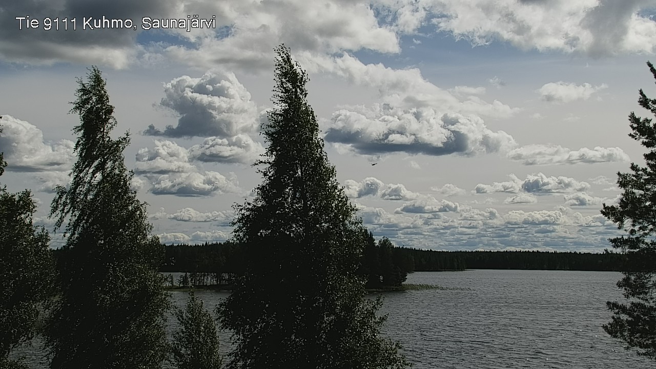 Weather Camera Image Väg 9111 Kuhmo, Saunajärvi, Kuhmo, Kainuu