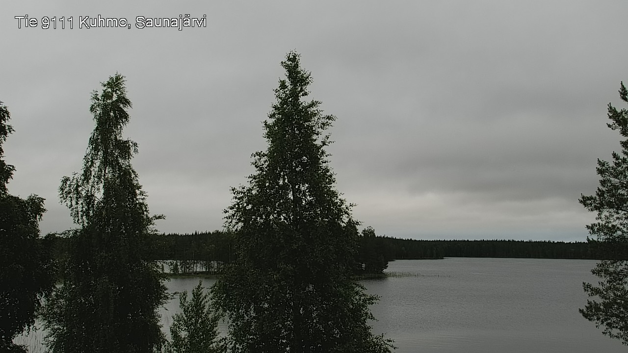 Weather Camera Image Väg 9111 Kuhmo, Saunajärvi, Kuhmo, Kainuu