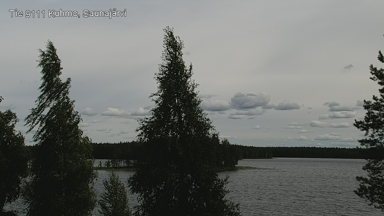 Weather Camera Image Väg 9111 Kuhmo, Saunajärvi, Kuhmo, Kainuu