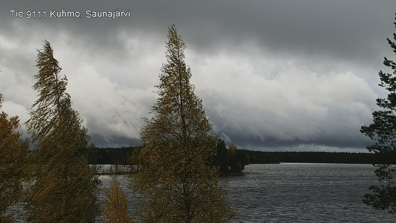 Weather Camera Image Road 9111 Kuhmo, Saunajärvi, Kuhmo, Kainuu