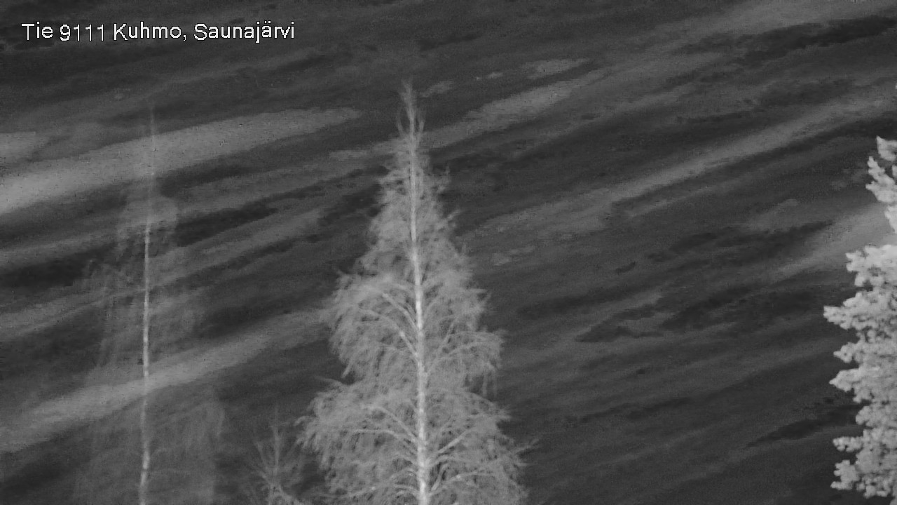 Weather Camera Image Road 9111 Kuhmo, Saunajärvi, Kuhmo, Kainuu