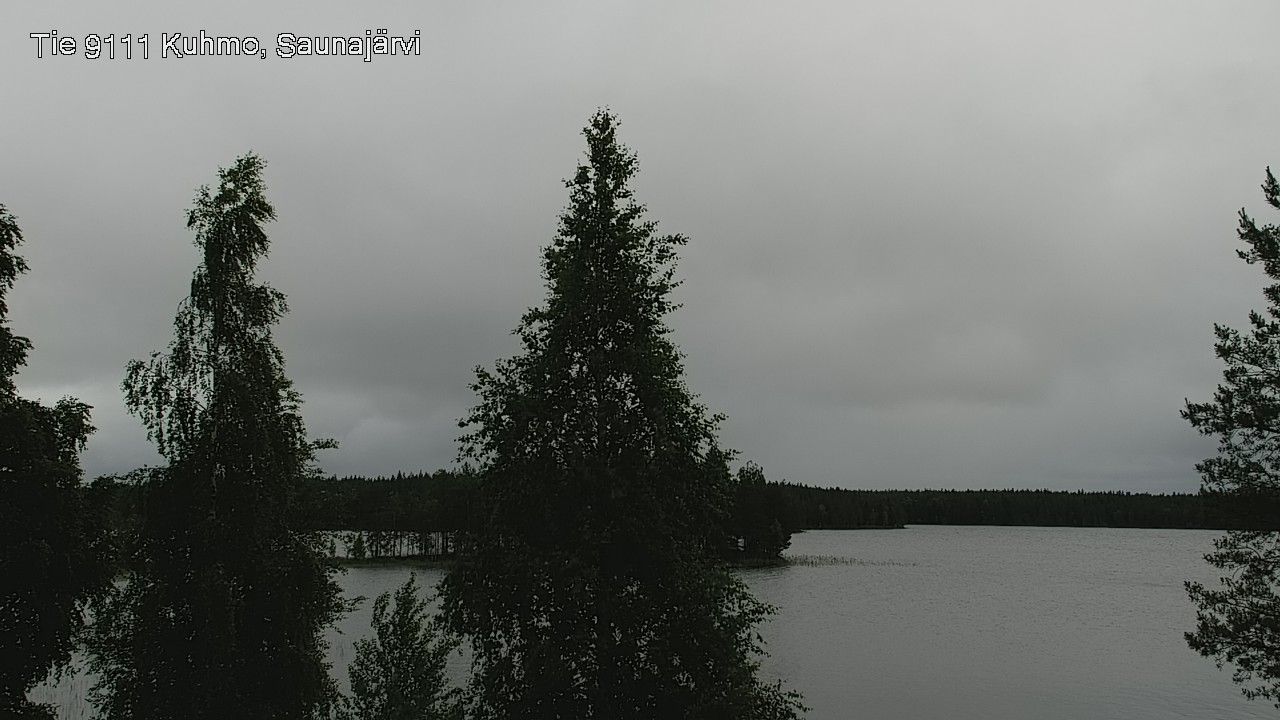 Weather Camera Image Väg 9111 Kuhmo, Saunajärvi, Kuhmo, Kainuu