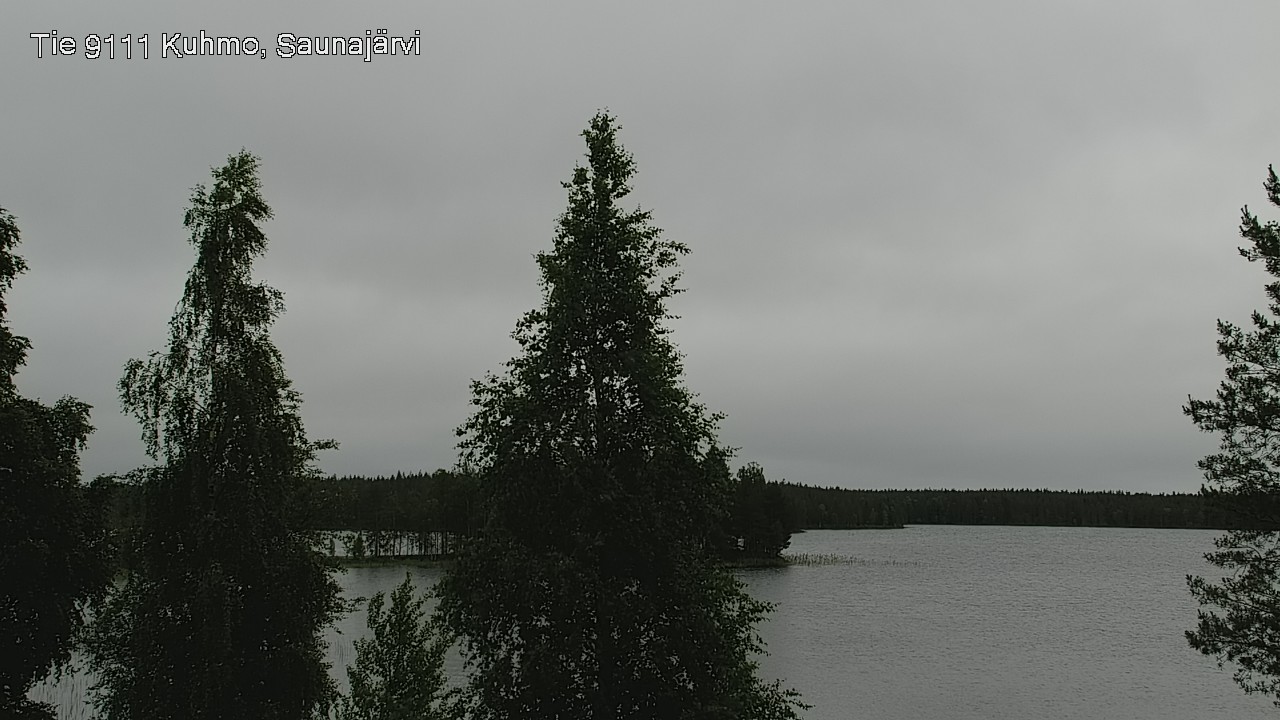 Weather Camera Image Väg 9111 Kuhmo, Saunajärvi, Kuhmo, Kainuu