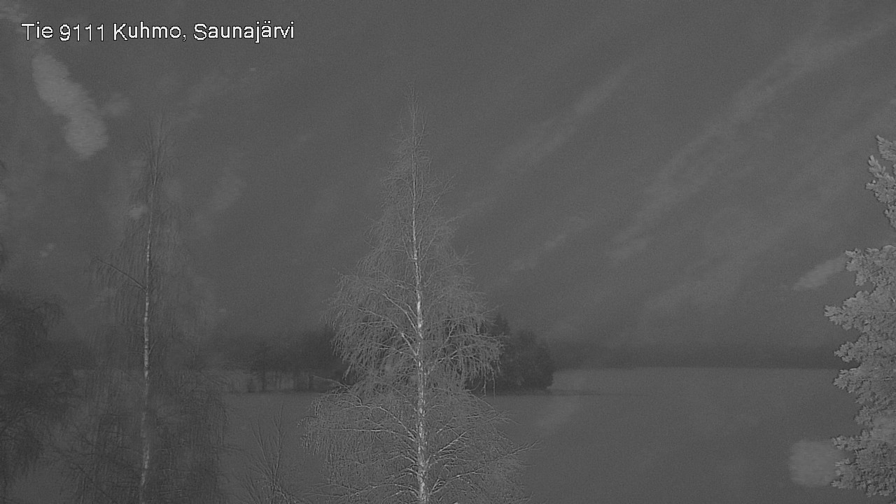 Weather Camera Image Road 9111 Kuhmo, Saunajärvi, Kuhmo, Kainuu
