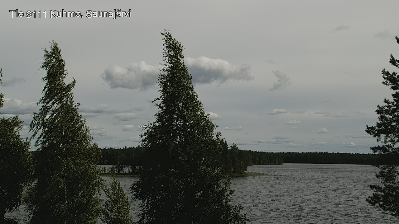 Weather Camera Image Väg 9111 Kuhmo, Saunajärvi, Kuhmo, Kainuu