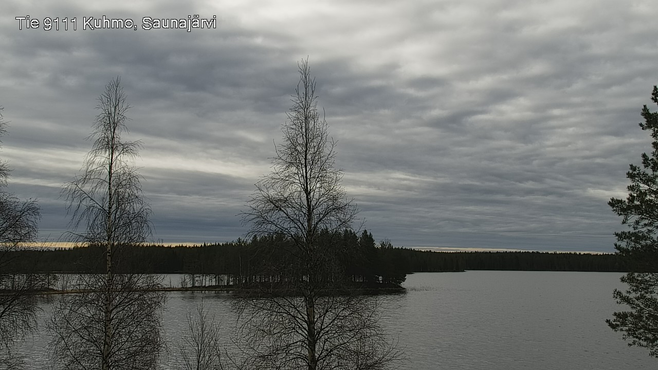 Weather Camera Image Väg 9111 Kuhmo, Saunajärvi, Kuhmo, Kainuu