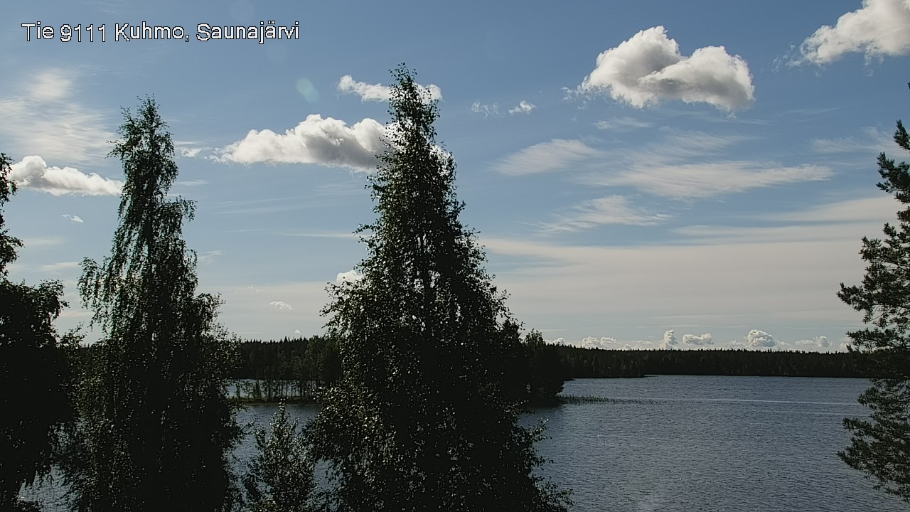 Weather Camera Image Road 9111 Kuhmo, Saunajärvi, Kuhmo, Kainuu
