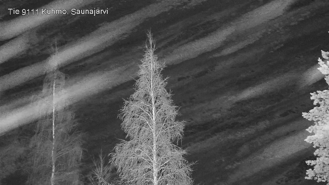 Weather Camera Image Road 9111 Kuhmo, Saunajärvi, Kuhmo, Kainuu