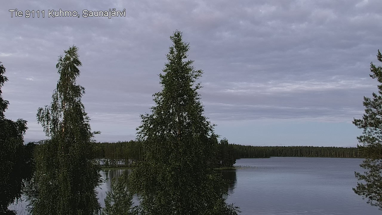 Weather Camera Image Väg 9111 Kuhmo, Saunajärvi, Kuhmo, Kainuu