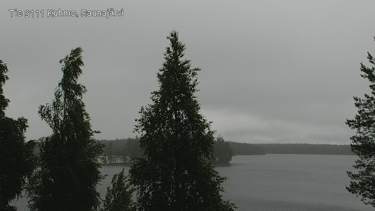Weather Camera Image Väg 9111 Kuhmo, Saunajärvi, Kuhmo, Kainuu