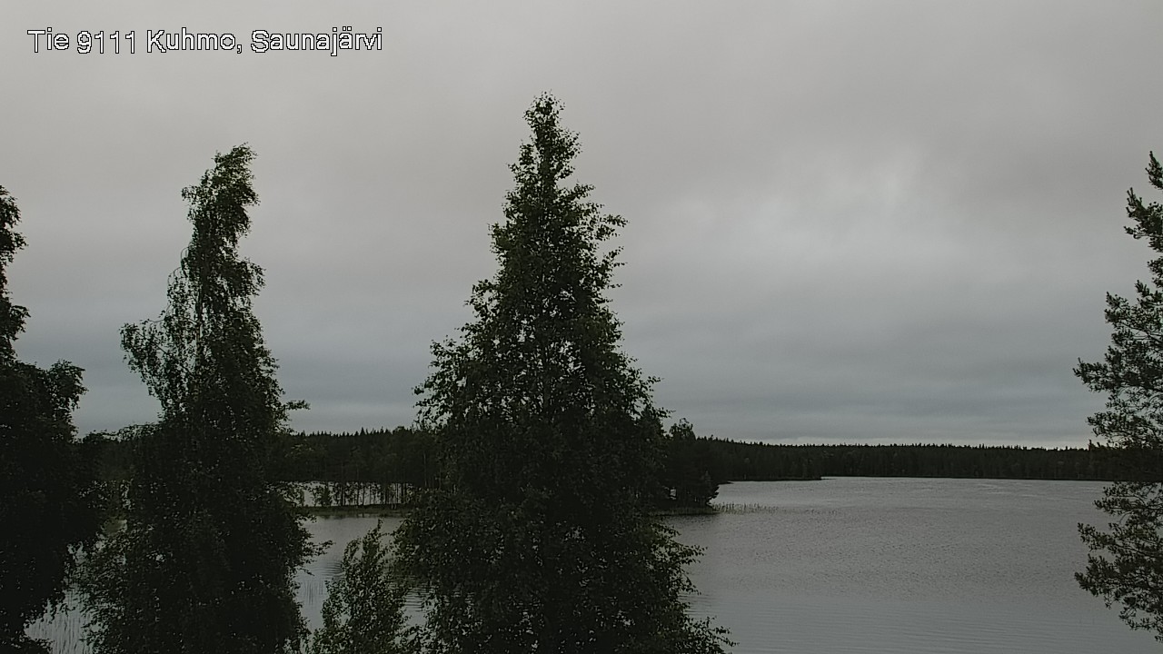 Weather Camera Image Väg 9111 Kuhmo, Saunajärvi, Kuhmo, Kainuu