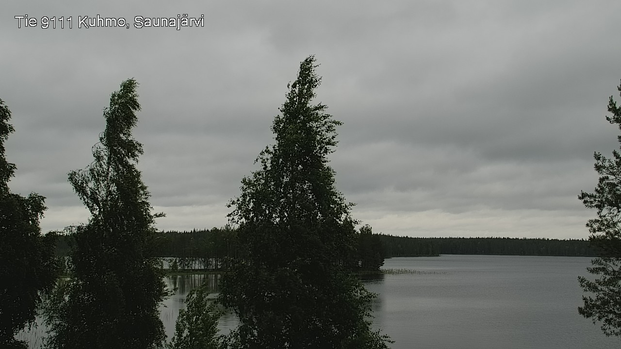 Weather Camera Image Road 9111 Kuhmo, Saunajärvi, Kuhmo, Kainuu