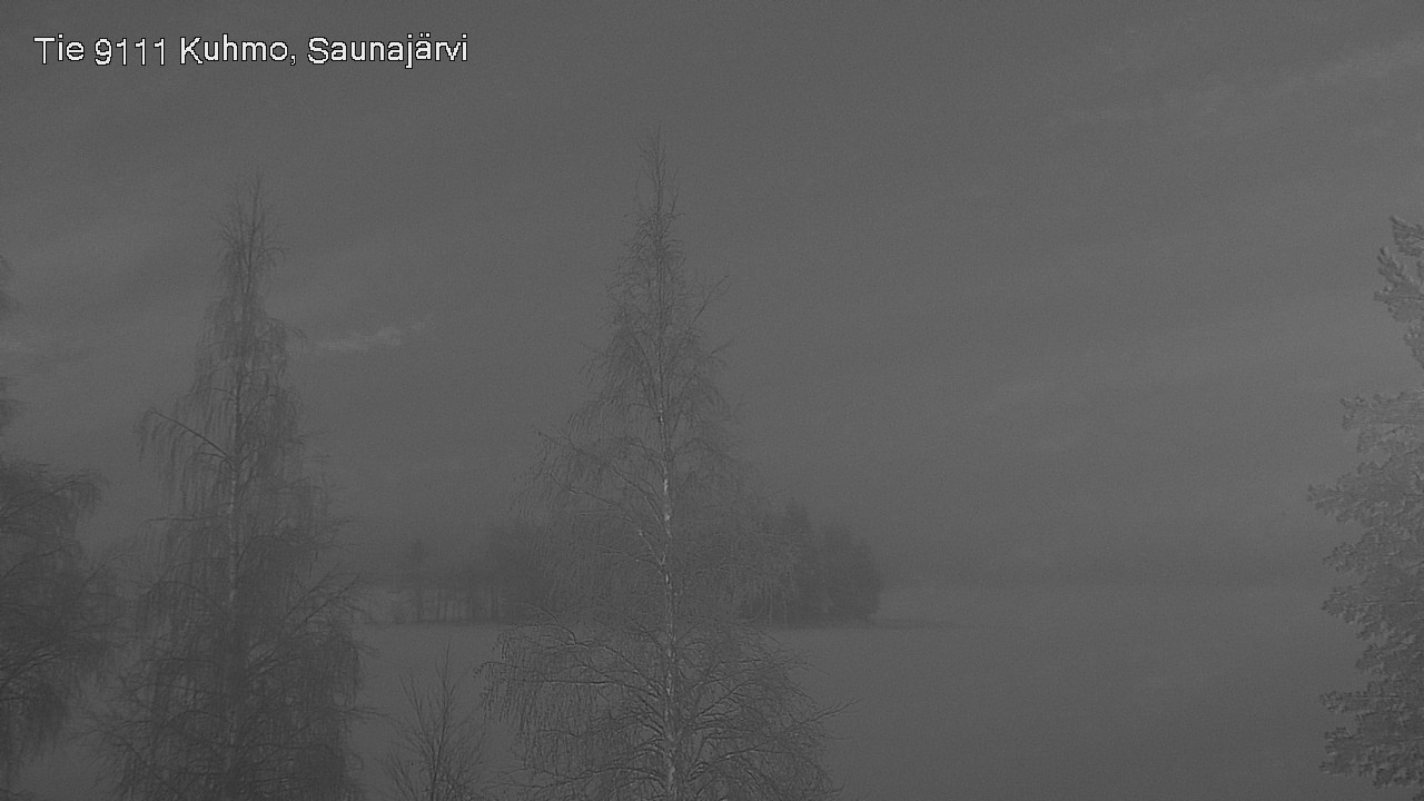 Weather Camera Image Road 9111 Kuhmo, Saunajärvi, Kuhmo, Kainuu
