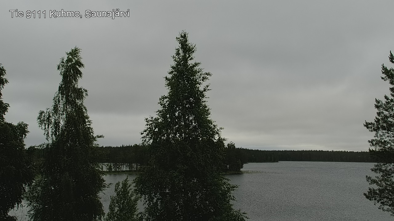Weather Camera Image Väg 9111 Kuhmo, Saunajärvi, Kuhmo, Kainuu