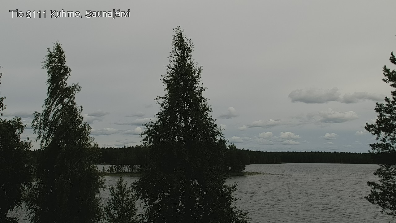 Weather Camera Image Road 9111 Kuhmo, Saunajärvi, Kuhmo, Kainuu