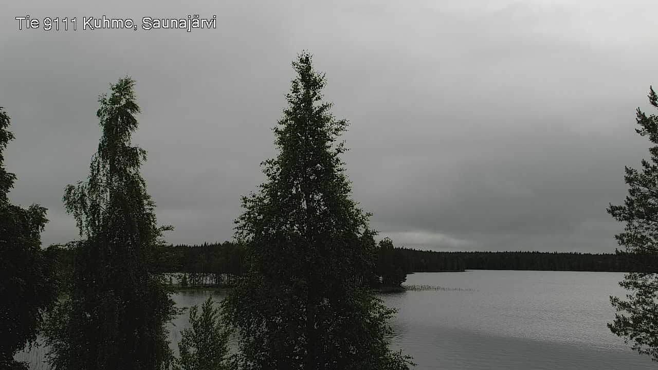Weather Camera Image Väg 9111 Kuhmo, Saunajärvi, Kuhmo, Kainuu