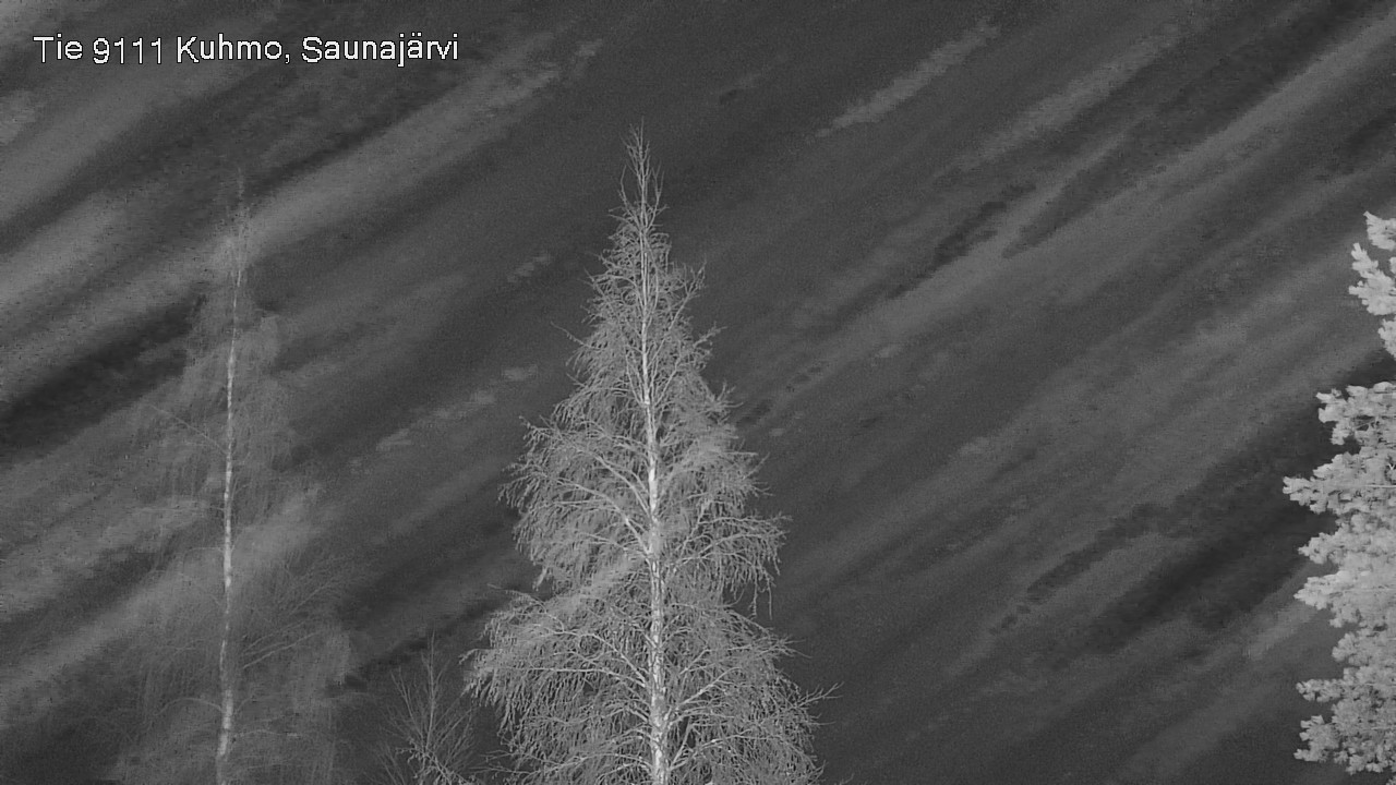 Weather Camera Image Road 9111 Kuhmo, Saunajärvi, Kuhmo, Kainuu