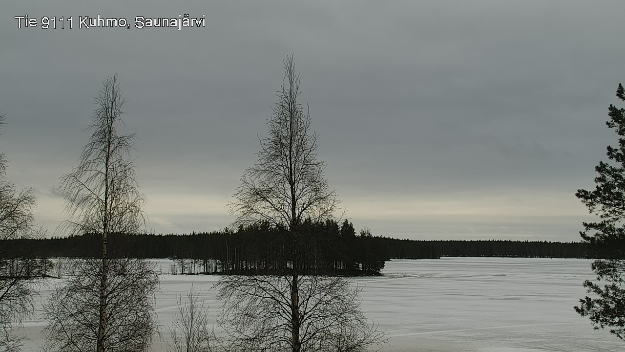 Weather Camera Image Road 9111 Kuhmo, Saunajärvi, Kuhmo, Kainuu