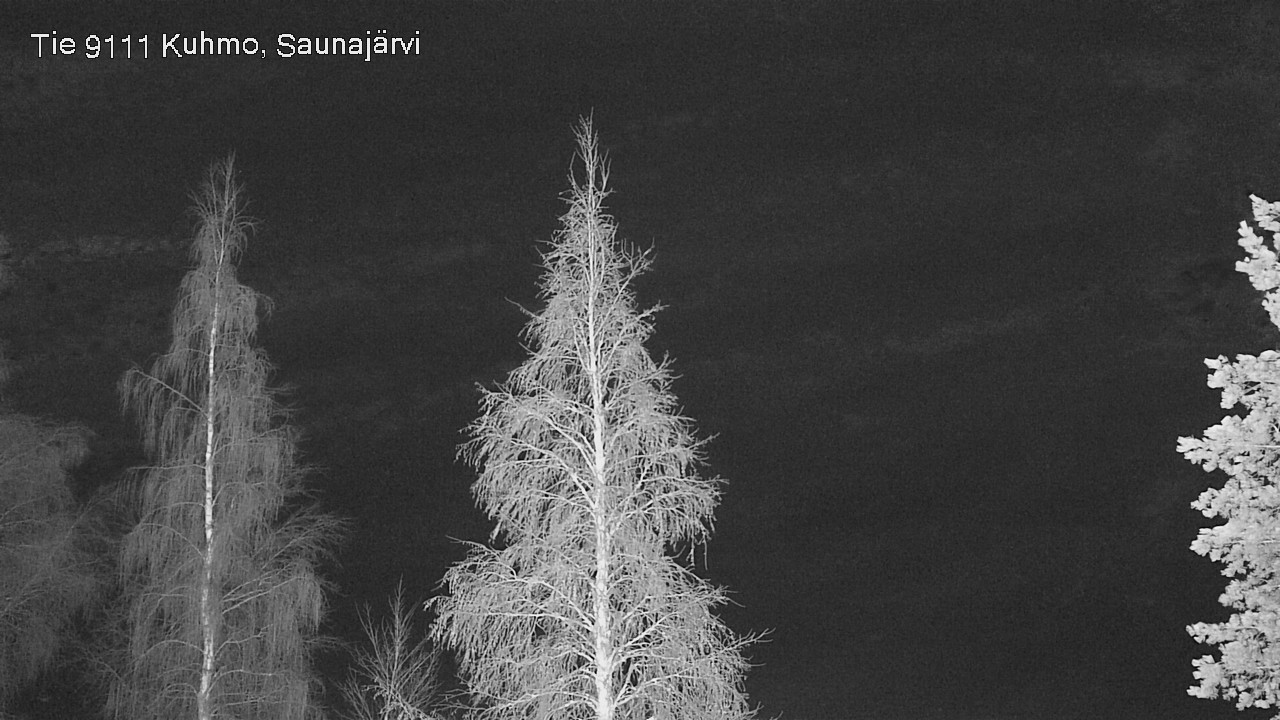 Weather Camera Image Road 9111 Kuhmo, Saunajärvi, Kuhmo, Kainuu