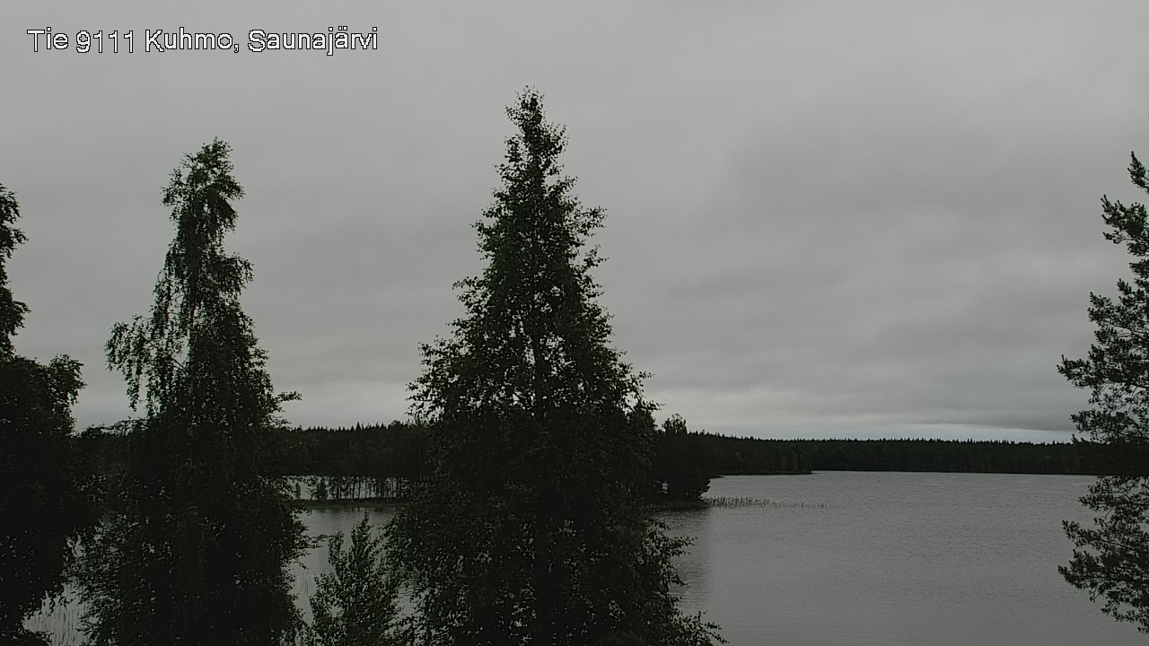 Weather Camera Image Väg 9111 Kuhmo, Saunajärvi, Kuhmo, Kainuu