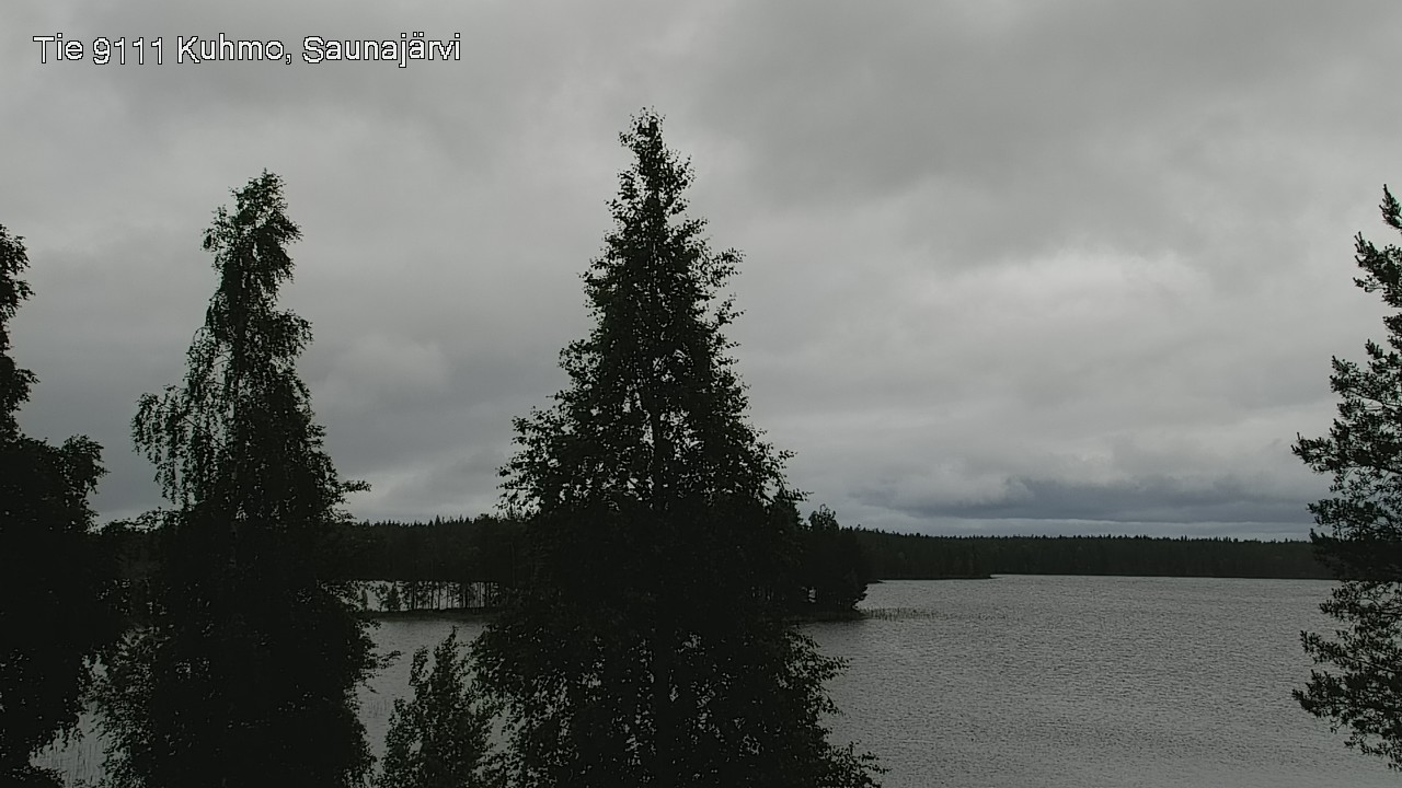Weather Camera Image Väg 9111 Kuhmo, Saunajärvi, Kuhmo, Kainuu