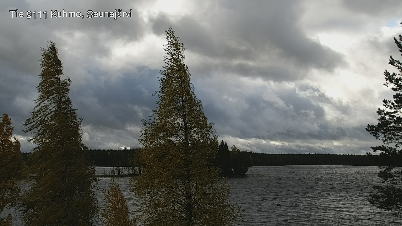 Weather Camera Image Road 9111 Kuhmo, Saunajärvi, Kuhmo, Kainuu