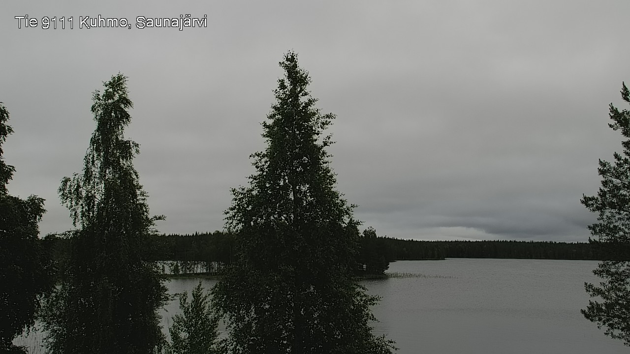 Weather Camera Image Väg 9111 Kuhmo, Saunajärvi, Kuhmo, Kainuu