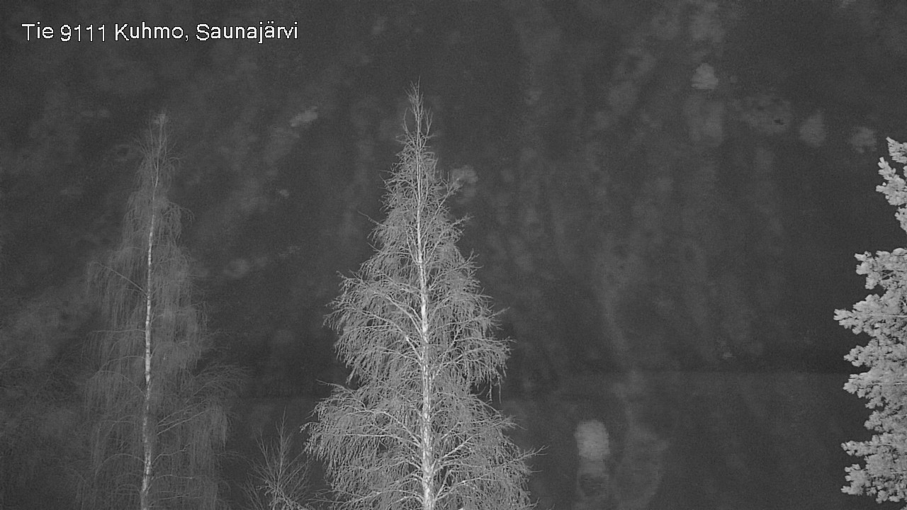 Weather Camera Image Road 9111 Kuhmo, Saunajärvi, Kuhmo, Kainuu