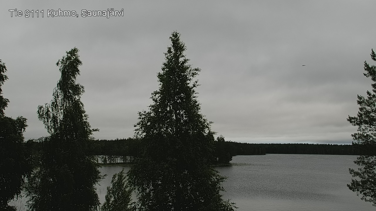 Weather Camera Image Väg 9111 Kuhmo, Saunajärvi, Kuhmo, Kainuu