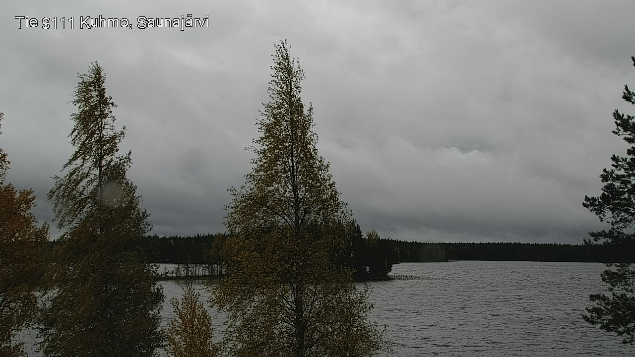 Weather Camera Image Road 9111 Kuhmo, Saunajärvi, Kuhmo, Kainuu