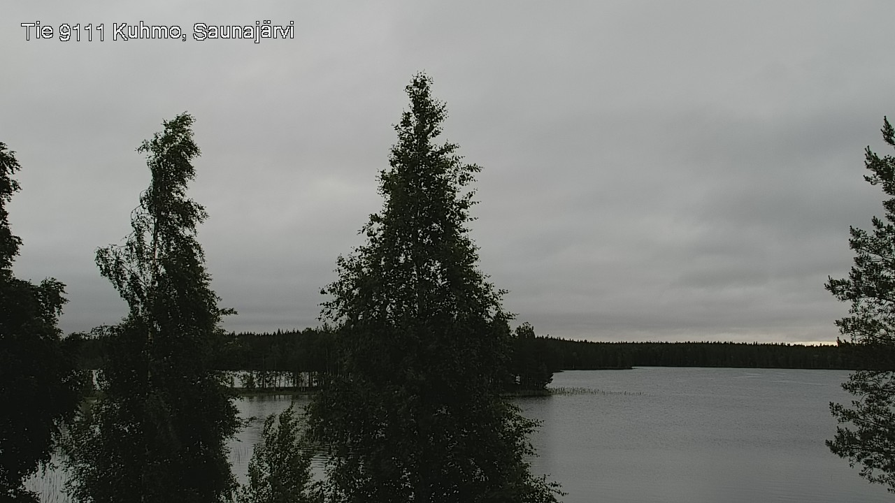 Weather Camera Image Väg 9111 Kuhmo, Saunajärvi, Kuhmo, Kainuu