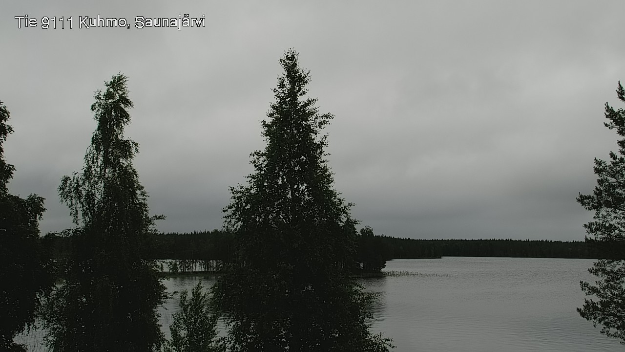Weather Camera Image Väg 9111 Kuhmo, Saunajärvi, Kuhmo, Kainuu