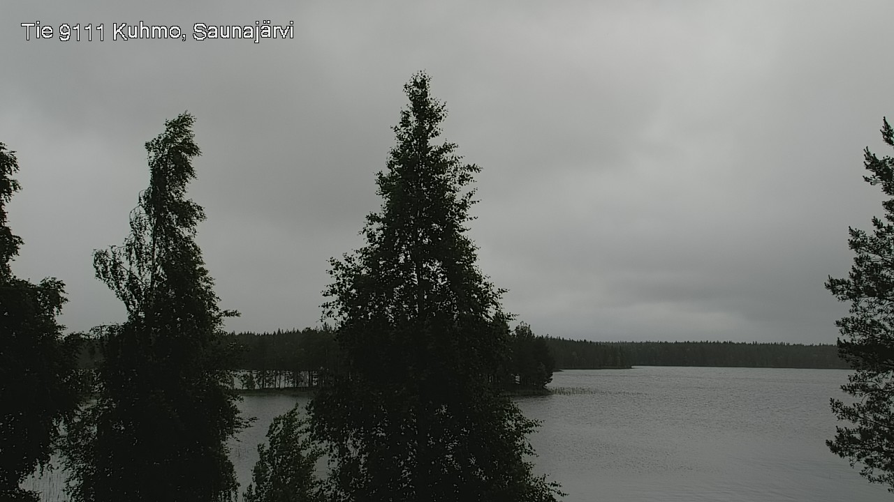Weather Camera Image Väg 9111 Kuhmo, Saunajärvi, Kuhmo, Kainuu