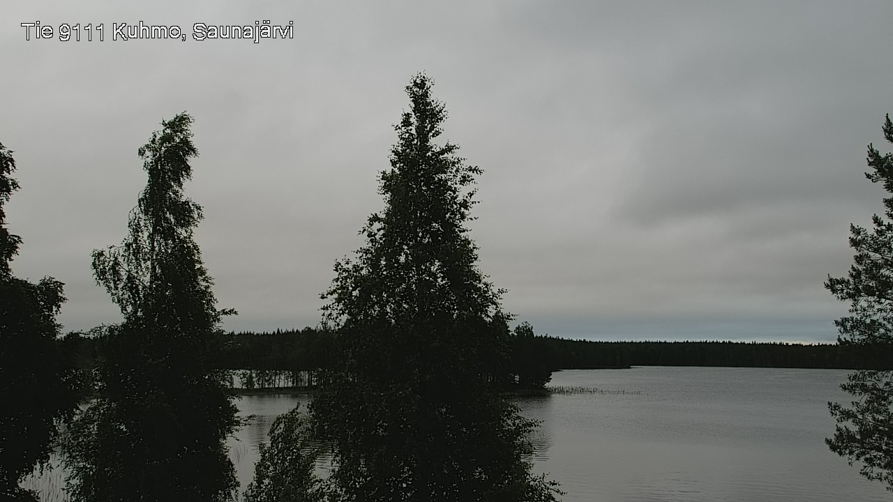 Weather Camera Image Väg 9111 Kuhmo, Saunajärvi, Kuhmo, Kainuu
