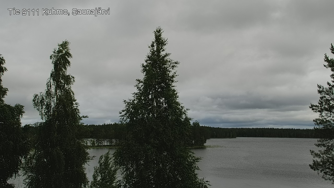 Weather Camera Image Väg 9111 Kuhmo, Saunajärvi, Kuhmo, Kainuu