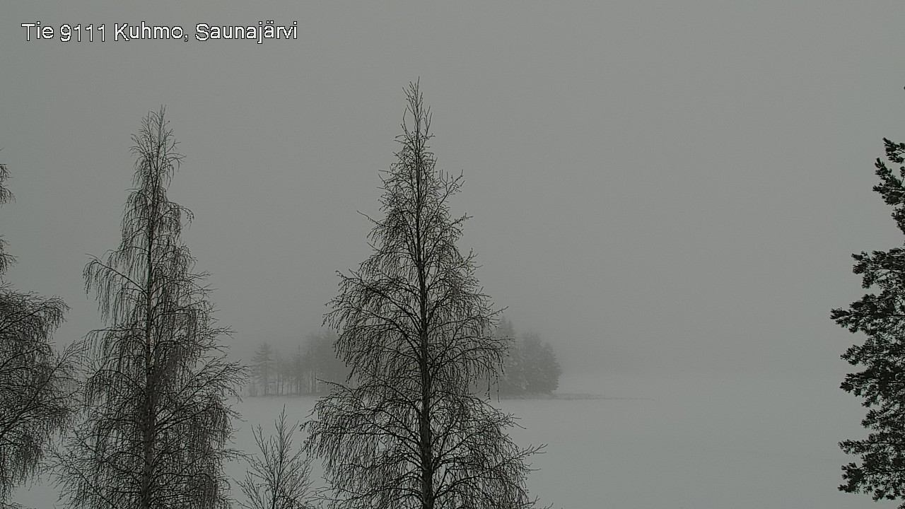 Weather Camera Image Road 9111 Kuhmo, Saunajärvi, Kuhmo, Kainuu