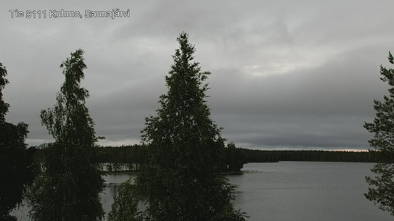 Weather Camera Image Väg 9111 Kuhmo, Saunajärvi, Kuhmo, Kainuu